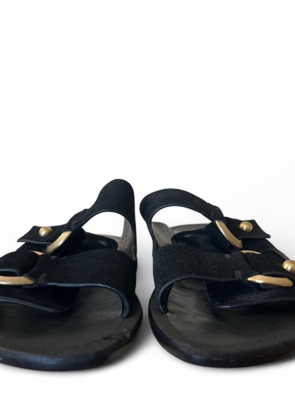 Rag & Bone Black Avost Slip-On Suede Sandals with Gold Accents ✨
Size 39 - Picture 7 of 7